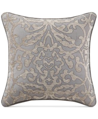 CLOSEOUT! Carrick Reversible 18" Square Damask Decorative Pillow
