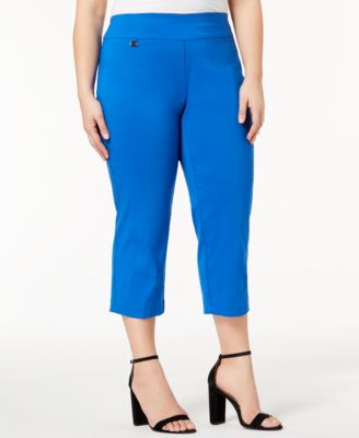 Alfani - Plus Size Pull-On Capri Pants