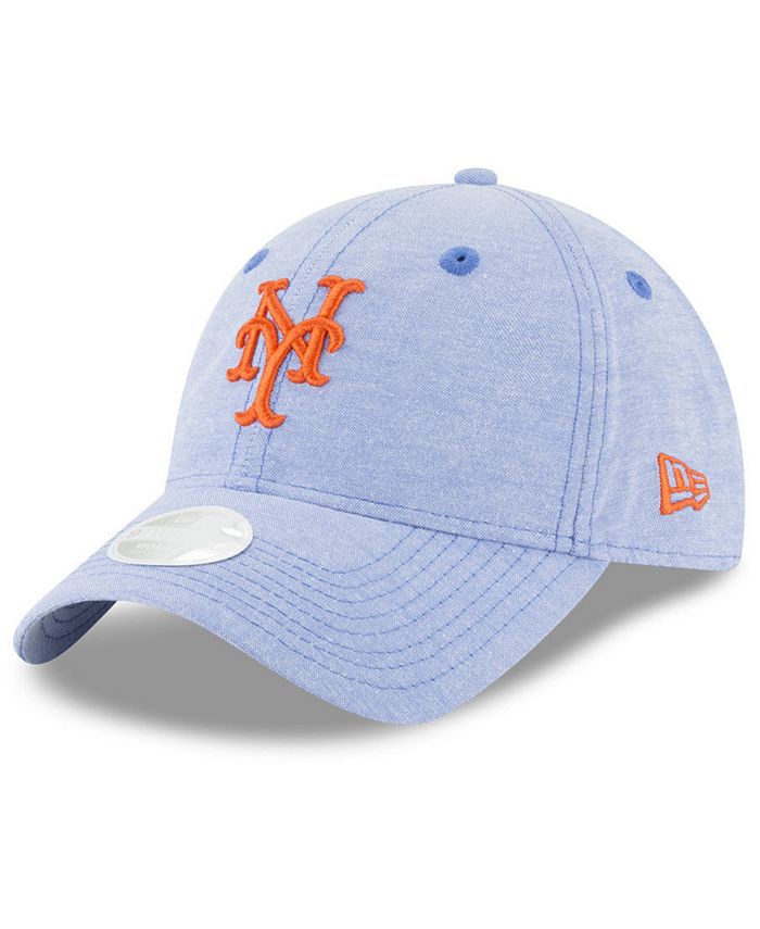 New Era New York Mets Team Linen 9TWENTY Strapback Cap - Macy's