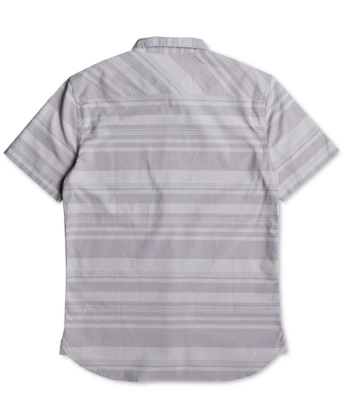 Quiksilver Men's Curved-Hem Striped Shirt & Reviews - Casual Button ...