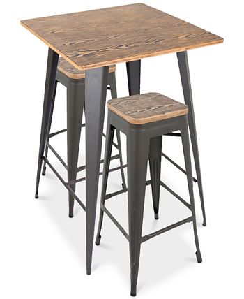 Lumisource - Oregon 3-Pc. Pub Set, Quick Ship