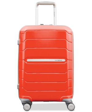 Samsonite Freeform 21" Carry-on Expandable Hardside Spinner Suitcase In Tangerine
