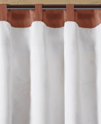 Serene Embroidered Room Darkening Curtain Panel for bedroom, Rob Pocket/Back Tab fit up to 1.25 inches rod Single Curtain Panel for Living Room, Width 50 length 84 inches Curtain Panel, Spice 1 Window Panel