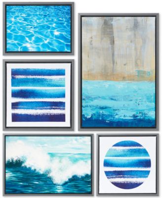 Madison Park - Water Tide 5-Pc. Gallery Wall Art Set