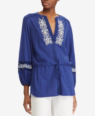 Lauren Ralph Lauren - Embroidered Cotton Top