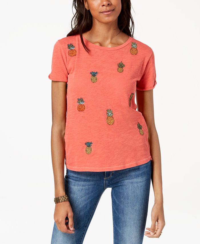 Lucky Brand Lucky You Embroidered Graphic T-Shirt - Macy's
