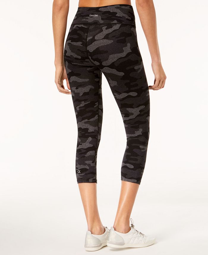 Calvin Klein Camo-Print High-Waist Cropped Leggings & Reviews - Pants & Capris - Women - Macy's