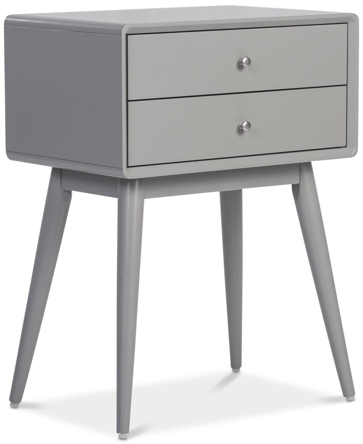 Elle Decor Rory 2-Drawer Side Table, Quick Ship