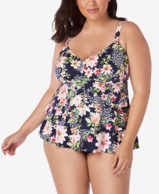 macys plus swim