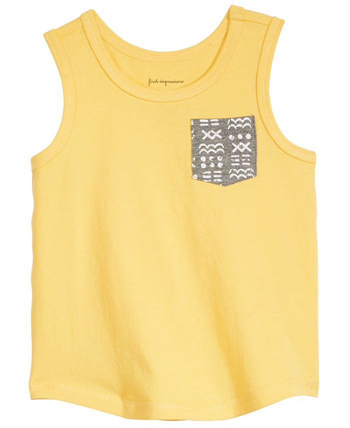 First Impressions Baby Boys PrintedPocket Cotton Tank Top, Created for Macy's Macy's