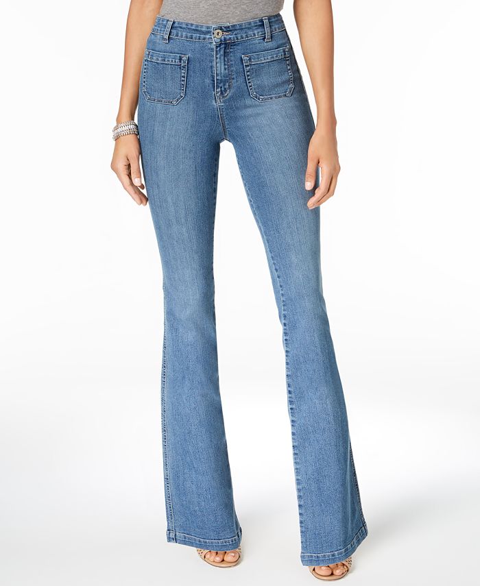 Style & Co Petite Patch-Pocket Flare-Leg Jeans, Created for Macy's - Macy's