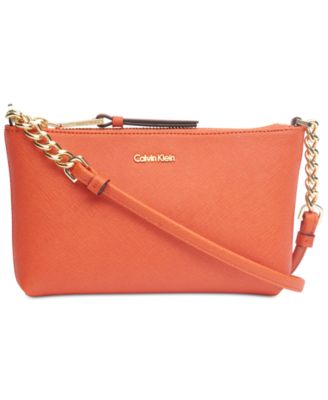 calvin klein orange purse