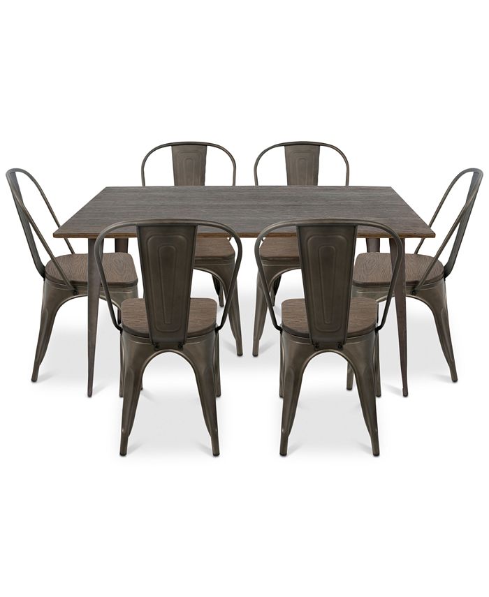 Lumisource Oregon 7Pc. Dining Set Macy's