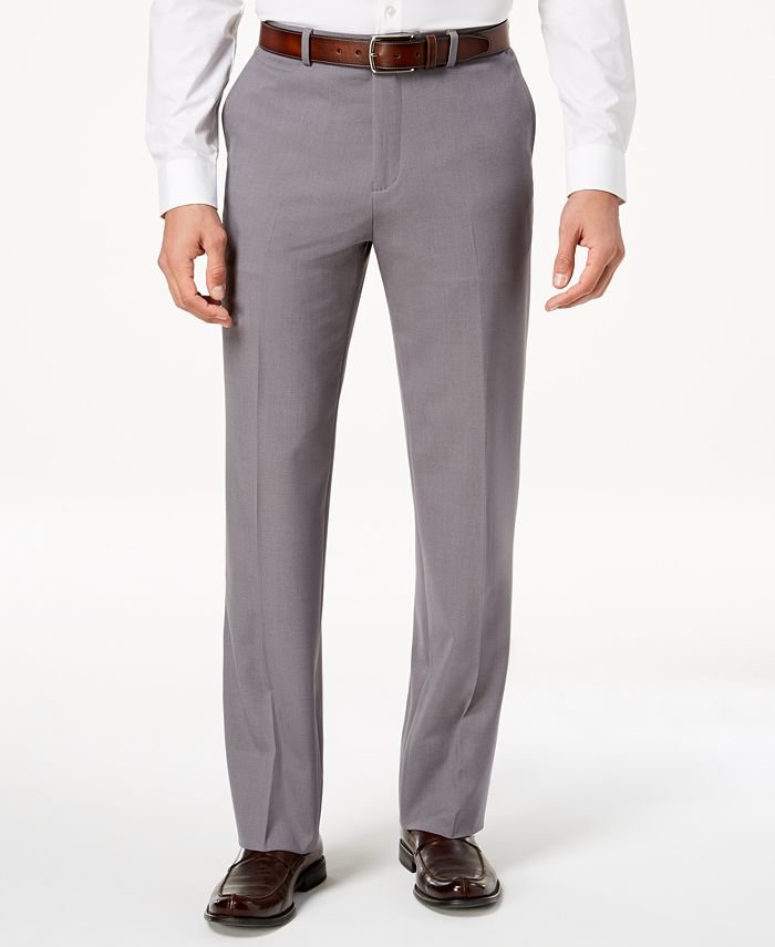Nautica Men's Slim-Fit Active Stretch Gray Textured Solid Suit - Macy's