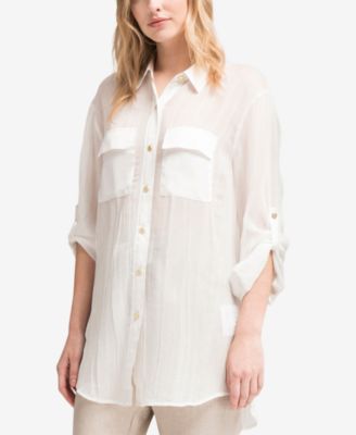 DKNY - Sheer Utility Shirt