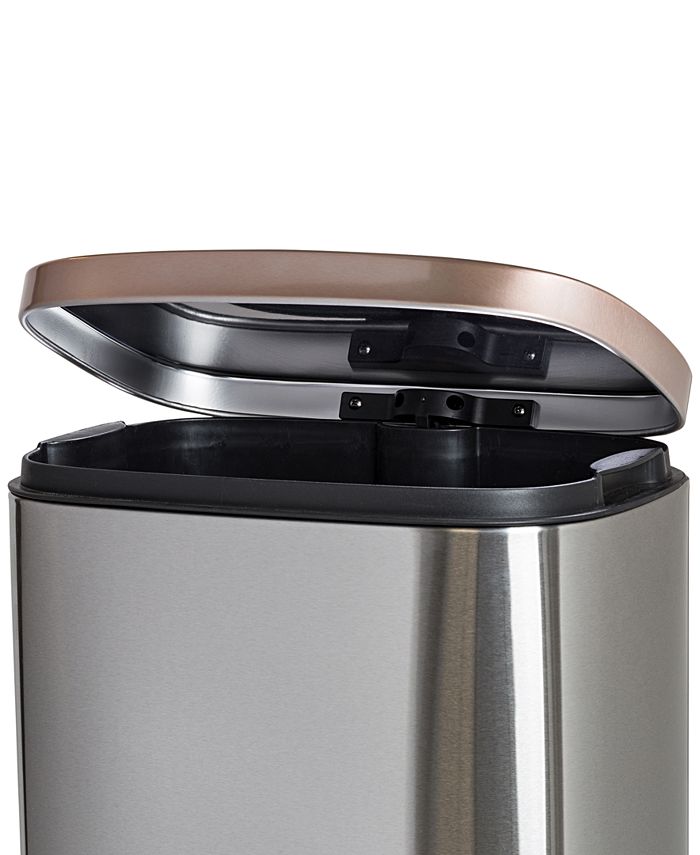 Honey Can Do Rectangular 2Pc. SoftClose Trash Can Set Macy's