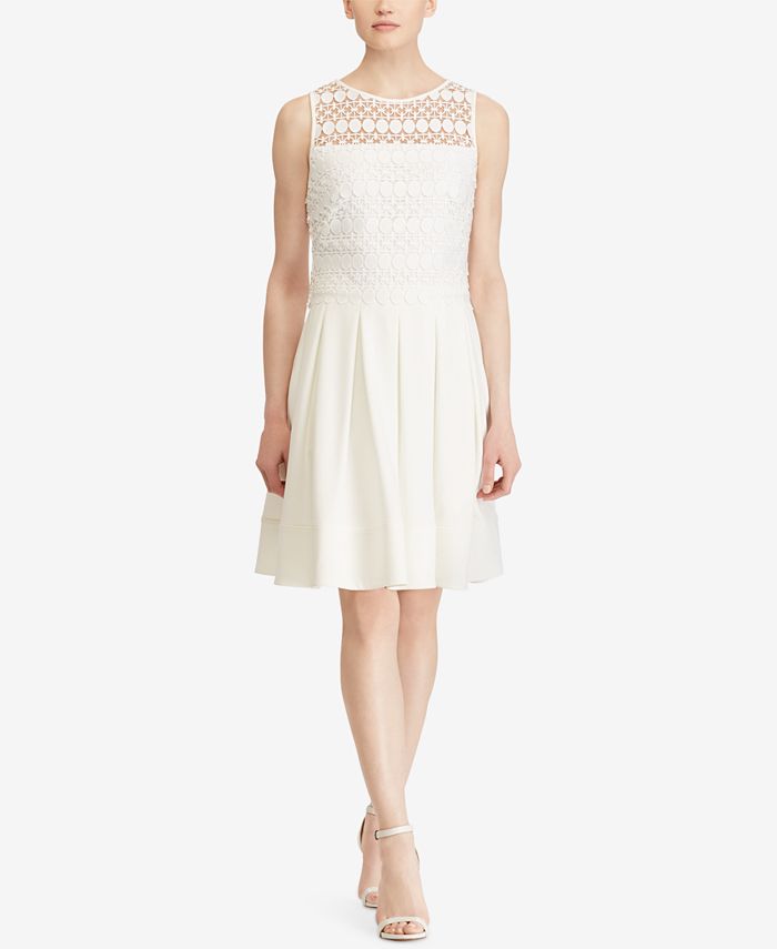 Lauren Ralph Lauren Fit & Flare Dress - Macy's