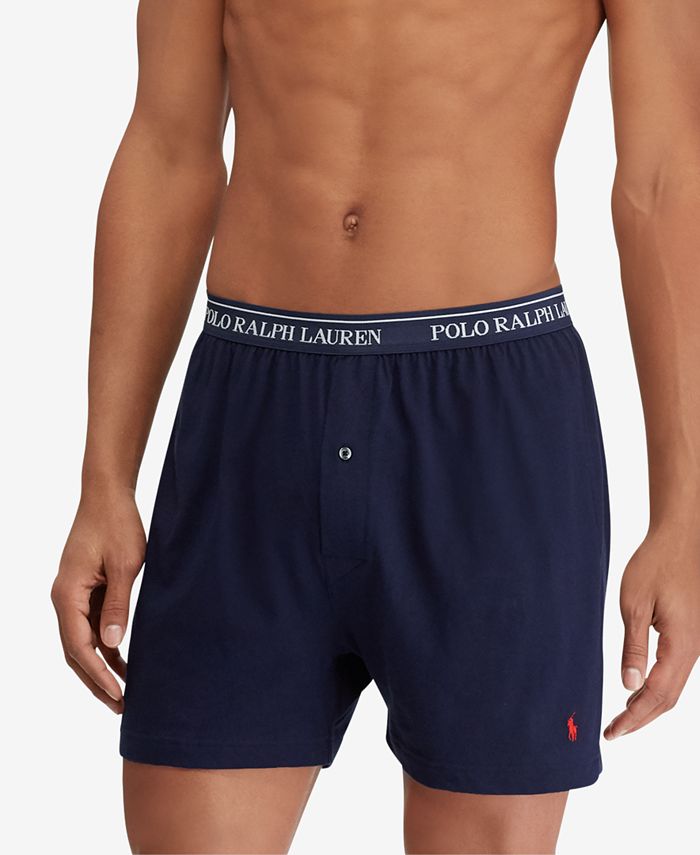 Polo Ralph Lauren Men's 4Pk. ClassicFit Knit Cotton Boxers Macy's