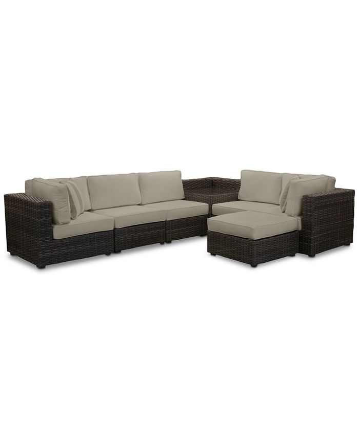 Furniture Viewport Outdoor 7Pc. Modular Seating Set (2 Corner Units, 3 Armless Units, 1 Corner