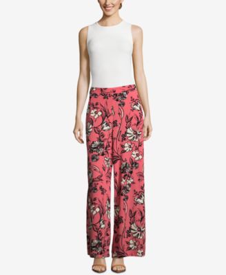 ECI - Floral-Print Palazzo Pants