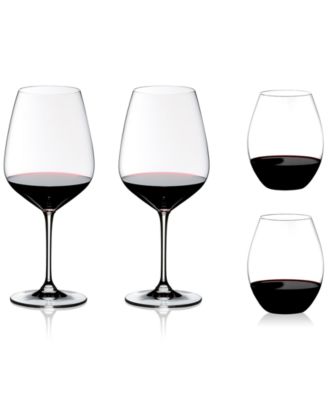 Riedel - 4-Pc. O Stemless & Cabernet Stemmed Red Wine Glasses Gift Set