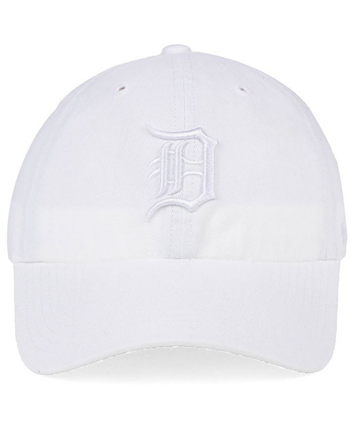 '47 Brand Detroit Tigers White/White CLEAN UP Cap - Macy's