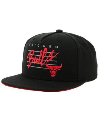 Mitchell & Ness Chicago Bulls Rubber Script Snapback Cap - Macy's
