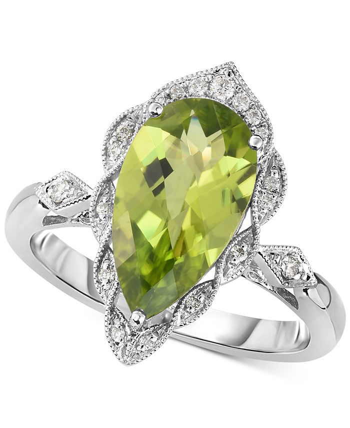 Macy's sale peridot rings