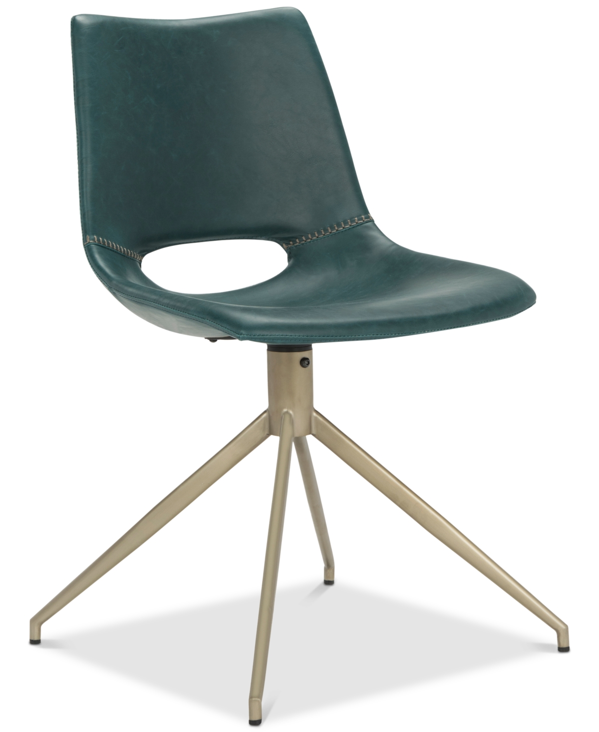 Safavieh Ghant Dining Chair (set Of 2) In Blue,brass