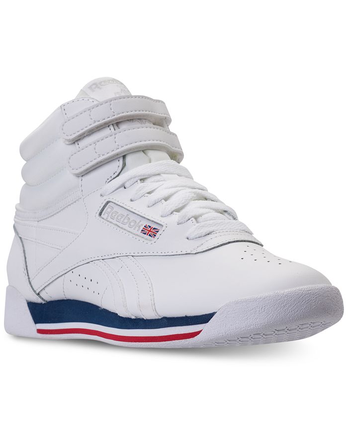 Reebok Women's Freestyle High Top Casual Sneakers from Finish Line ...
