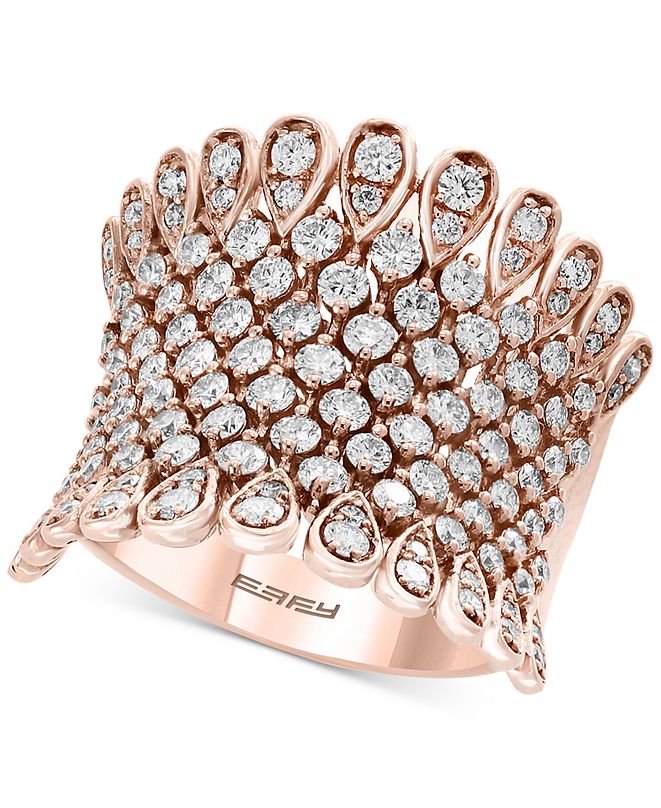 EFFY Collection Pavé Rose by EFFY® Diamond Statement Ring (13/4 ct. t
