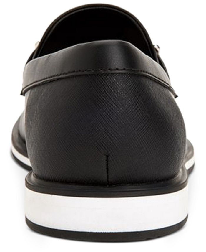Calvin Klein Men's Wheeler Brushed Leather Bit Loafers - Macy's