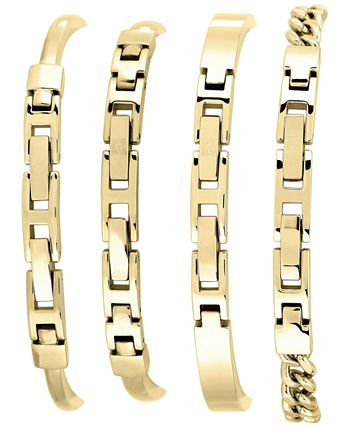 Anne Klein - Women's Interchangeable Gold-Tone Bangle Bracelets & Watch Set 32mm AK-1470GBST