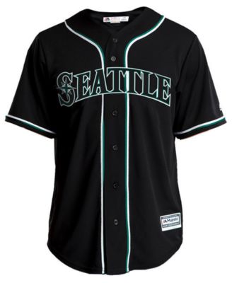 Majestic Men's Robinson Canó Seattle Mariners Pitch Black Jersey