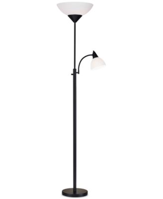 Piedmont Black Torchiere Floor Lamp