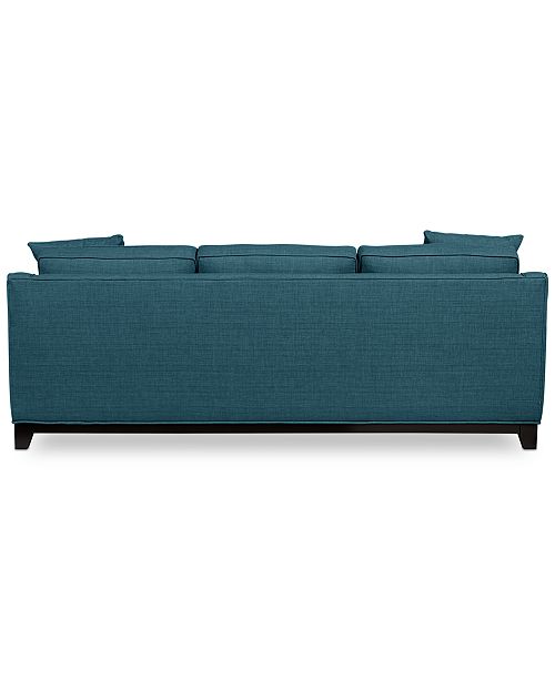 Keegan 90 2 Piece Fabric Reversible Chaise Sectional Sofa