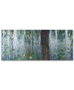 Trademark Global Claude Monet 'waterlilies Morning' 20" X 47" Canvas Art Print In Multi