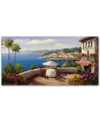 Trademark Global - Rio Italian Afternoon 12" x 24" Canvas Art Print