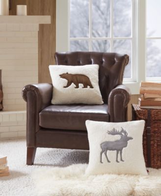 Bear Reversible Decorative Pillow, 18" x 18"