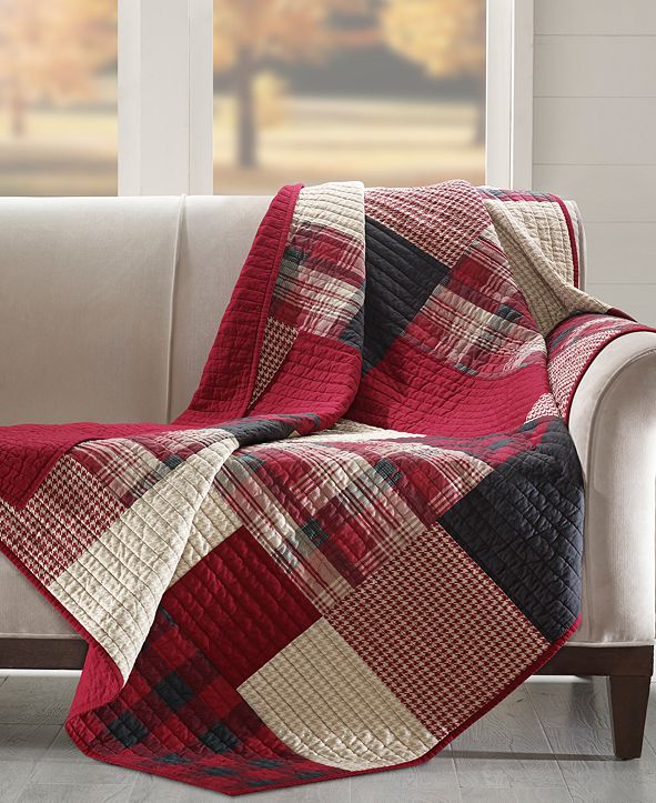 Woolrich Plaid Patchwork Quilted Throw & Reviews Blankets & Throws