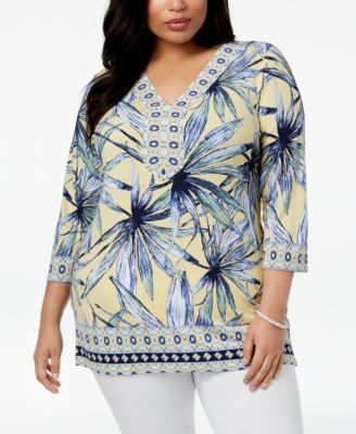 macys jm plus size tops