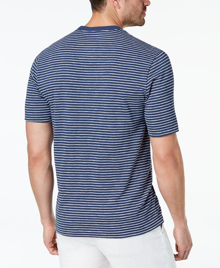 Club Room Men's Pinstriped T-Shirt, Created for Macy's - Macy's