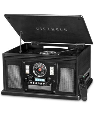 Innovative Technology Victrola Wood 8-in-1 Nostalgic Bluetooth
