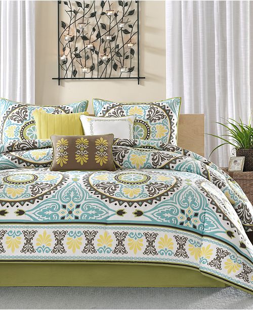 Madison Park Samara 7 Pc King Comforter Set Reviews Bed In A Bag Bed Bath Macy S