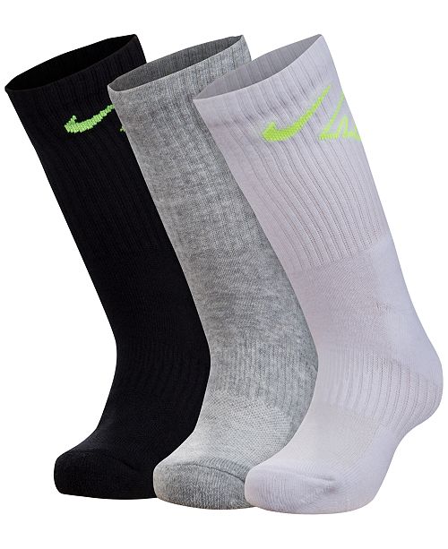 Nike 3Pk. Crew Socks, Little Boys & Reviews Underwear & Socks Kids Macy's