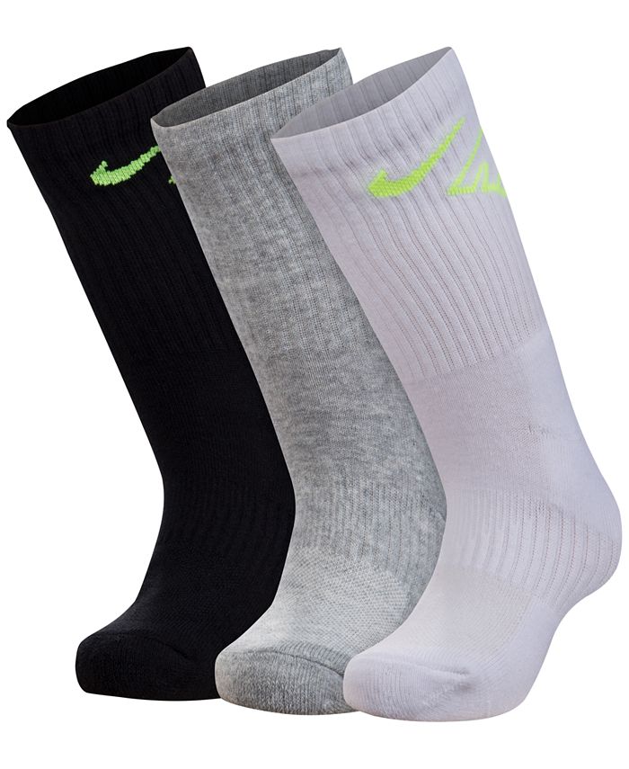 Nike 3-Pk. Crew Socks, Little Boys - Macy's