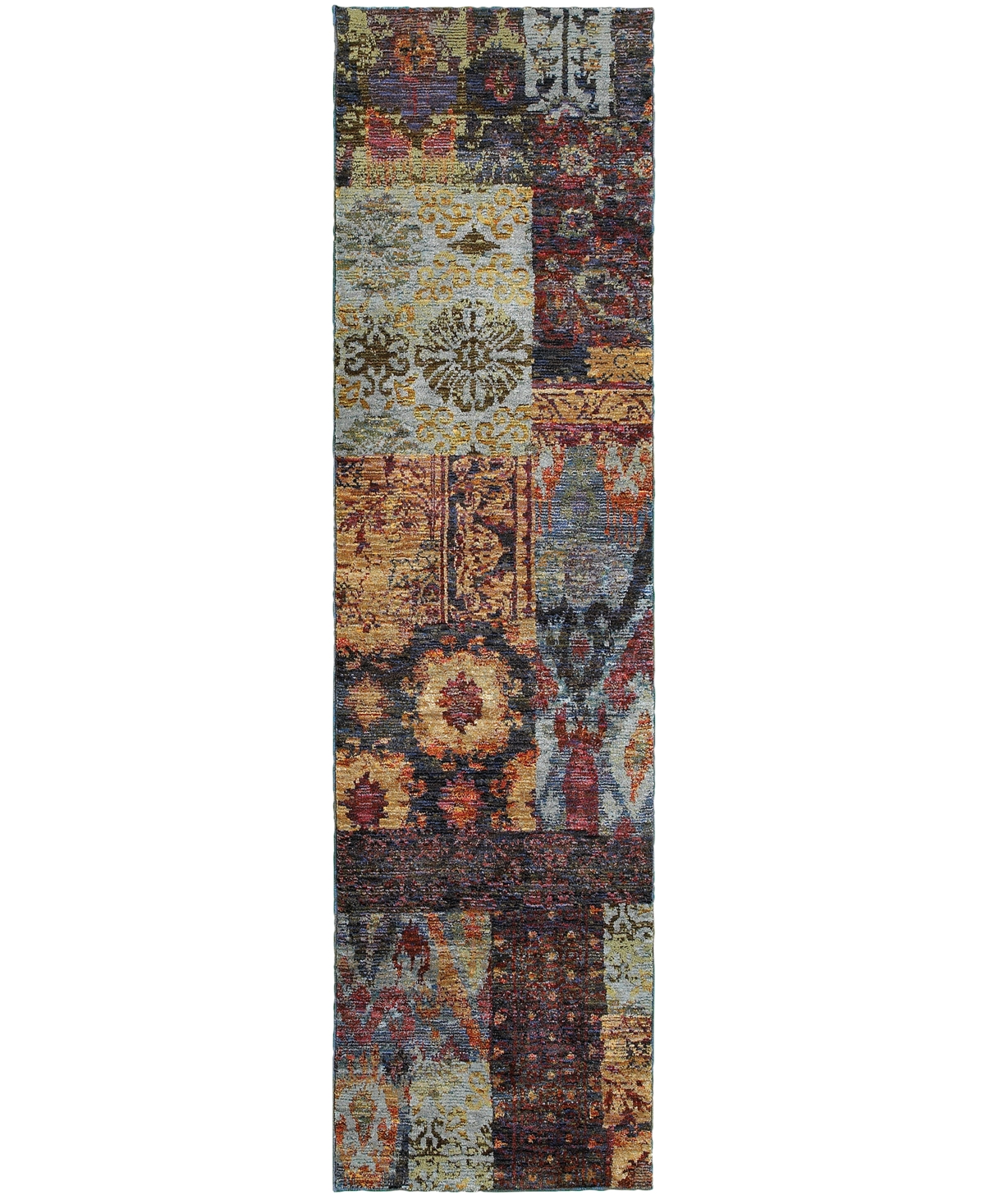 Jhb Design Journey Patchwork 2'3in x 8' Runner Rug - Multi