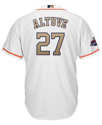 Jose Altuve Houston Astros Gold Replica 