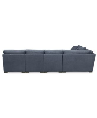 Radley Fabric 6-Piece Chaise Sectional with Wedge