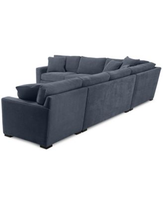 Radley 5-Pc Fabric Sectional with Apartment Sofa